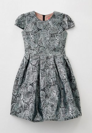 Платье T&K. Цвет: серебряный