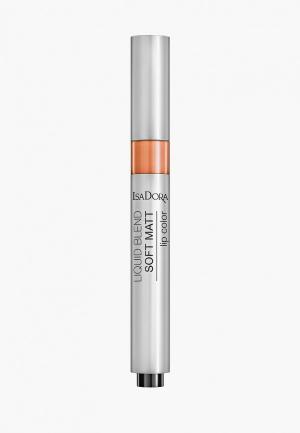 Помада Isadora для губ матовая Liquid Blend Soft Matt Lip, Color 88, 3 мл. Цвет: коричневый