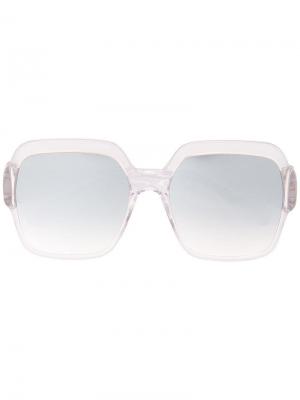 Солнцезащитные очки в прозрачной оправе Christopher Kane Eyewear. Цвет: нейтральные цвета