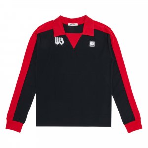 Рубашка из джерси Home, цвет: черный/красный Wales Bonner