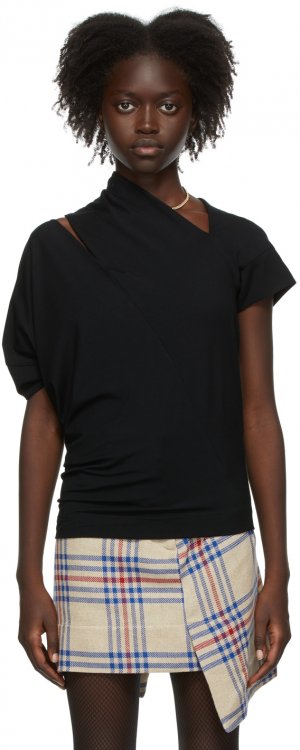Black Timans T-Shirt Vivienne Westwood. Цвет: black