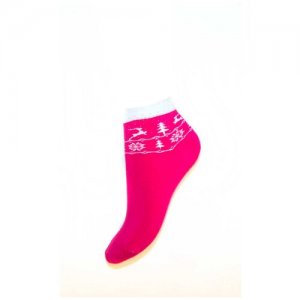 Носки детские Елочки Красная ветка С645, Розовый, 14 (размер обуви 21-23). Цвет: розовый