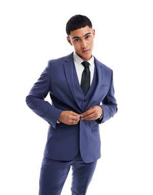 Пиджак Design Skinny Suit, синий Asos