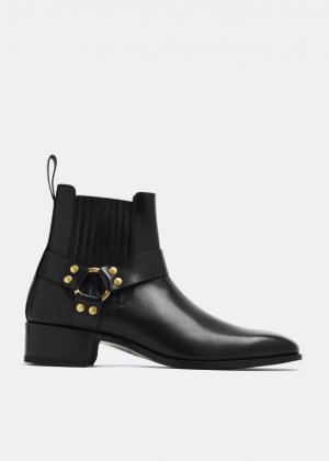 Ботинки TOM FORD Rupert Jodhpur leather ankle boots, черный