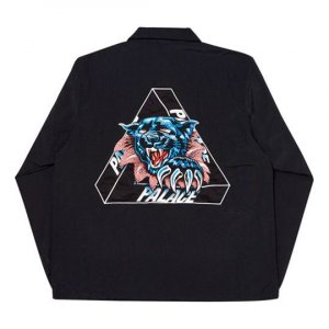 Куртка Triangle Pattern Logo lapel Jacket Unisex Black, черный Palace