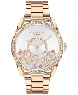 Женские часы preston carnation с золотым браслетом и чайной розой, 36 мм COACH, мульти Coach