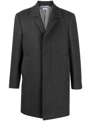 Кашемировое пальто Thom Browne. Цвет: серый