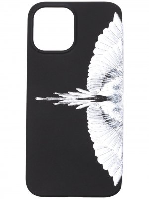 Чехол для iPhone 12 Pro Max с принтом Wings Marcelo Burlon County of Milan. Цвет: черный