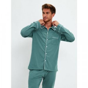 Пижама , размер XL(176-182), зеленый Ihomewear. Цвет: зеленый/серо-зеленый