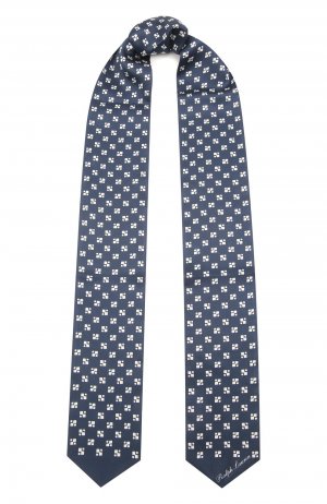 Шелковый шарф-бандо Ralph Lauren. Цвет: синий
