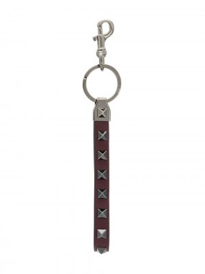 Брелок для ключей с отделкой Rockstud Valentino Garavani. Цвет: красный