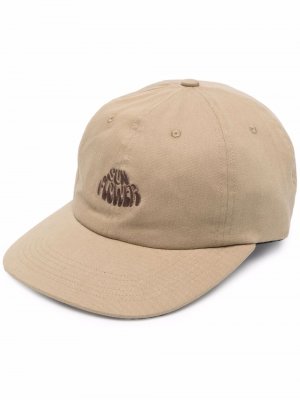Embroidered-logo baseball cap Sunflower. Цвет: бежевый