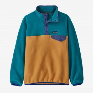 Детский легкий флисовый пуловер Synchilla Snap-T , цвет Dried Mango Patagonia