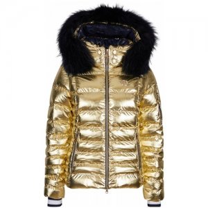 Куртка Горнолыжная 2020-21 Kyla Metallic M K+P Fur Gold (Eur:38) Sportalm. Цвет: золотистый/желтый