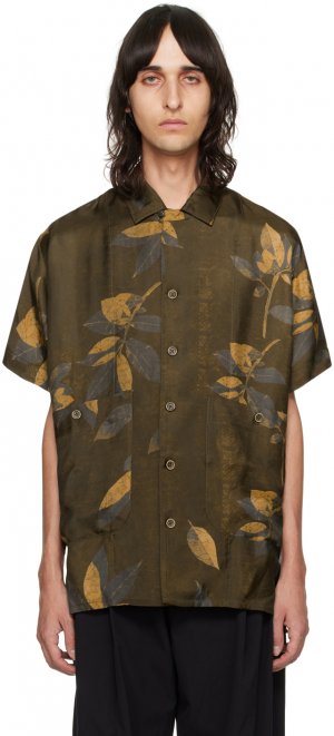 Коричневая махровая рубашка , цвет Brown/Tan Uma Wang
