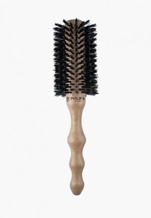 Расческа Philip B. Large Round Hairbrush 65 mm