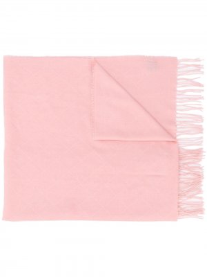 Стеганый шарф с бахромой Chanel Pre-Owned. Цвет: розовый