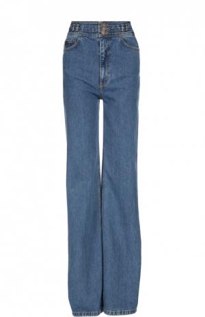 Расклешенные джинсы с завышенной талией Marc Jacobs. Цвет: синий