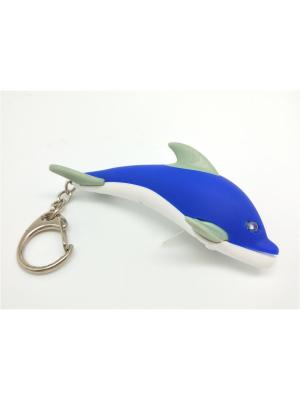 Брелок Дельфин (свет + звук) АБВГДЕЙКА. Цвет: синий