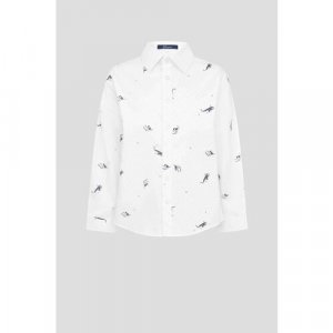 Рубашка , размер 92, белый Choupette. Цвет: белый