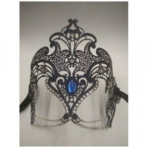Ажурная маска-диадема, темно-синяя (10557) Giacometti. Цвет: синий