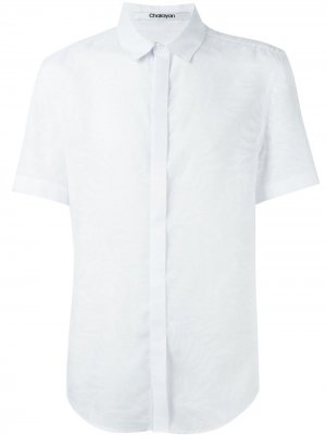 Рубашка с короткими рукавами Chalayan. Цвет: белый