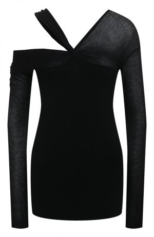 Пуловер из вискозы Helmut Lang. Цвет: чёрный