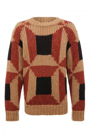 Шерстяной свитер Dries Van Noten. Цвет: бежевый