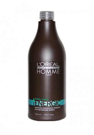 Шампунь тонизирующий LOreal Professional L'Oreal Homme Energic 750 мл. Цвет: коричневый