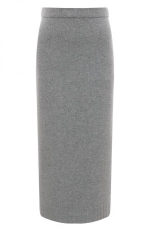 Кашемировая юбка MUST. Цвет: серый