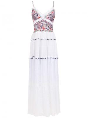 Трикотажное платье Cecilia Prado. Цвет: белый