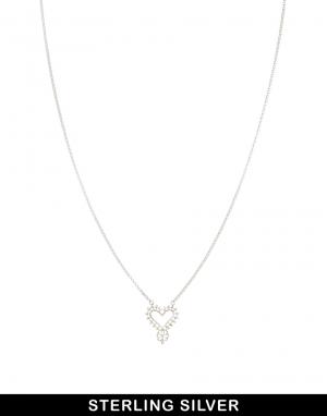 Ожерелье с подвеской-сердечком в цыганском стиле Zoe & Morgan and. Цвет: серебряный