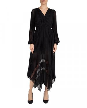 Плиссированное платье в стиле антик , цвет Black The Kooples