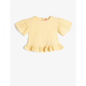 Рубашка , размер 24-36 месяцев, желтый KOTON. Цвет: желтый