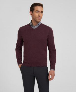 Пуловер трикотажный KWL-0677 BORDO HENDERSON. Цвет: бордовый