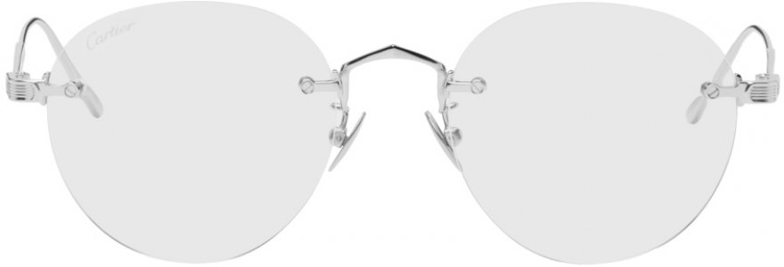 Серебряные солнцезащитные очки Signature C de Cartier