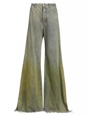 Широкие джинсы Dégradé , цвет pearl acid degrade Rick Owens