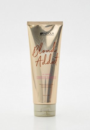 Шампунь Indola BLOND ADDICT для блондированных волос оттеночный. Цвет: белый