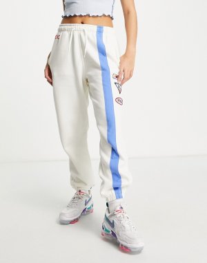 Джоггеры кремового цвета с полоской и логотипом -Белый Polo Ralph Lauren