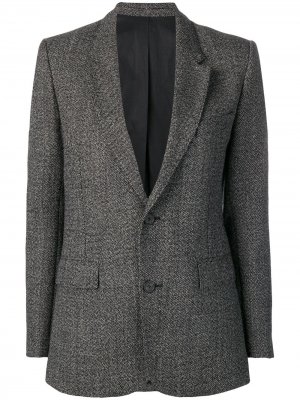 Двубортный пиджак оверсайз AMI Paris. Цвет: черный