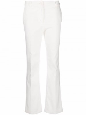 Расклешенные брюки с завышенной талией Boutique Moschino. Цвет: белый