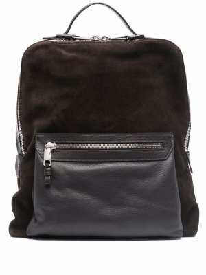 Рюкзак с карманом на молнии Eleventy. Цвет: коричневый
