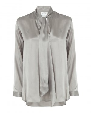 Атласная блуза P.A.R.O.S.H.. Цвет: серый