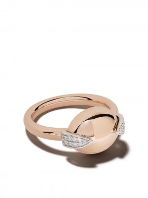 Золотое кольцо Earth с бриллиантом Botier. Цвет: 18 ct. розовый