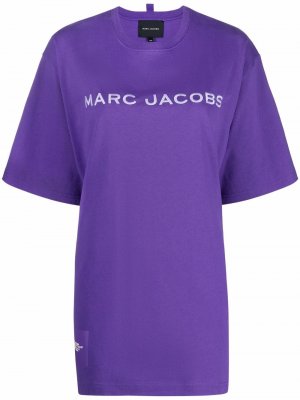 Футболка с вышитым логотипом Marc Jacobs. Цвет: фиолетовый
