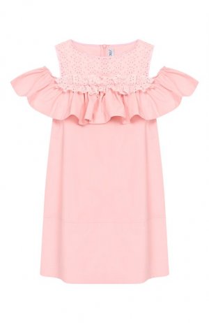 Хлопковое платье Simonetta. Цвет: розовый
