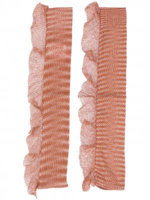 Перчатки-митенки Missoni. Цвет: оранжевый