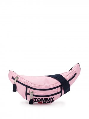 Поясная сумка с вышитым логотипом Heritage Tommy Jeans. Цвет: розовый