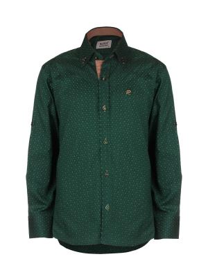Рубашка ROMA sportswear. Цвет: зеленый