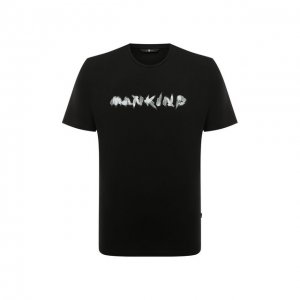Хлопковая футболка 7 For All Mankind. Цвет: чёрный
